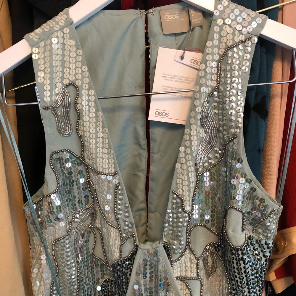 Beaded mini dress